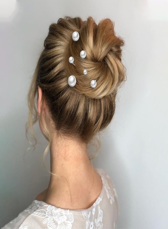 nuozodki Pearl Hair Pins, 18 Packs, Silver, Wedding & Everyday Use, 5 Sizes, Alloy & Plastic, Clip-on, Women's, Adults, Brides & Bridesmaids - Image 3